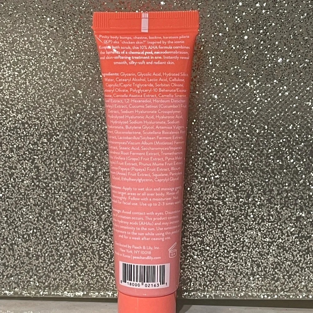 5 for $25 item 🌺 Mini Peach & Lily KP Bump Boss Microderm Body Scrub